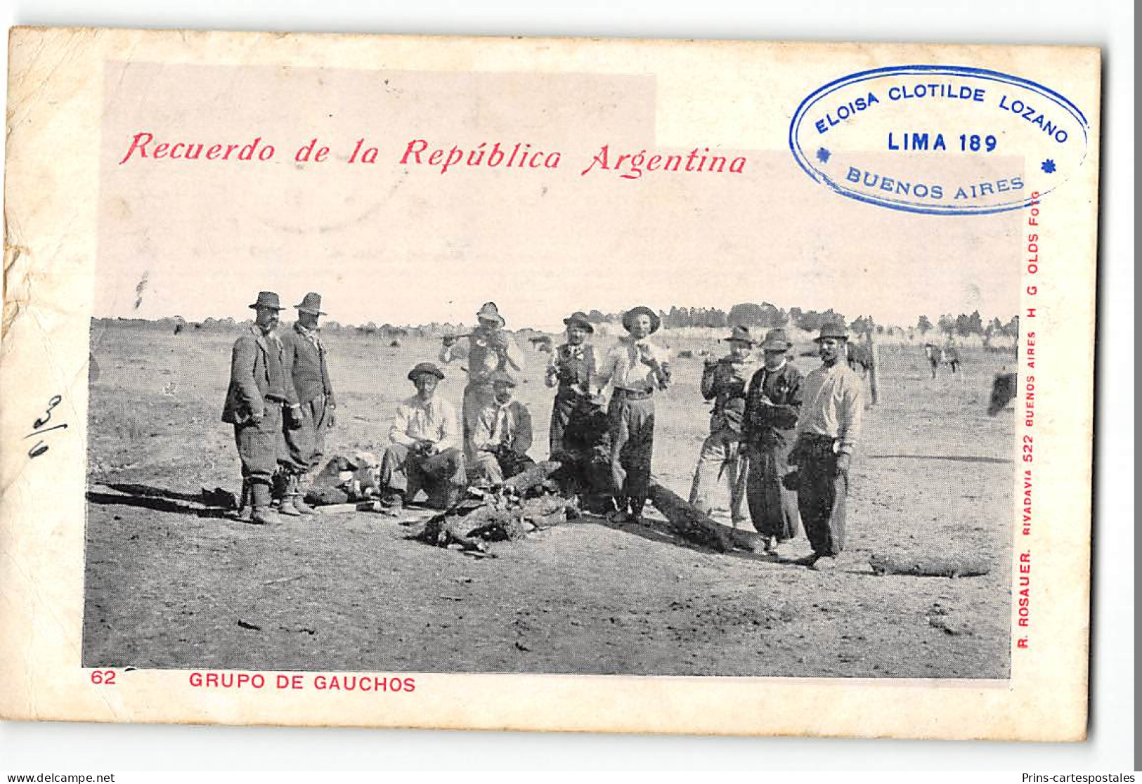 CPA Argentine Buenos Aires Recuerdo De La Republica Argentina - Argentinië