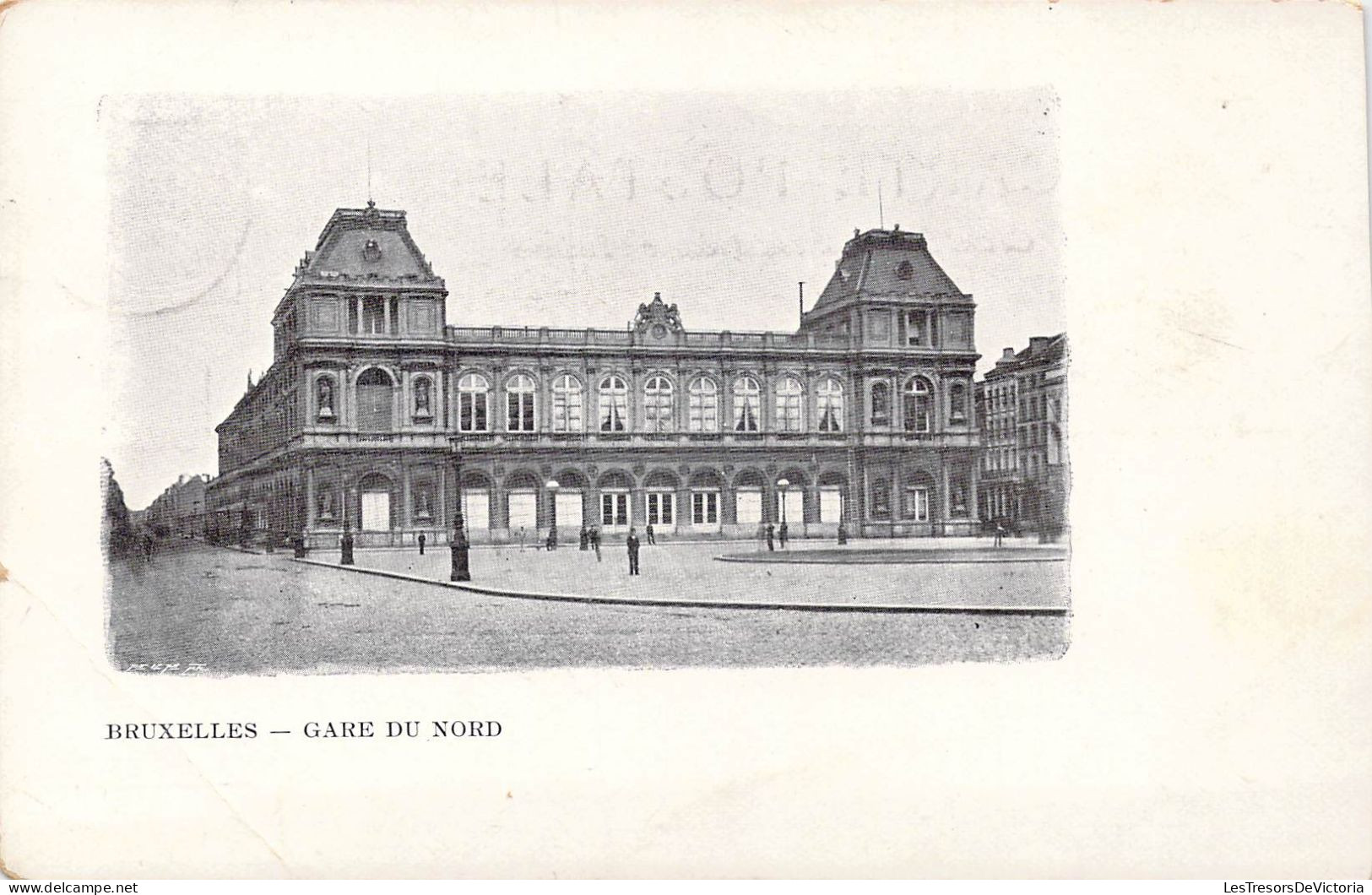 BELGIQUE - Bruxelles - Gare Du Nord - Carte Postale Ancienne - Transport (rail) - Stations