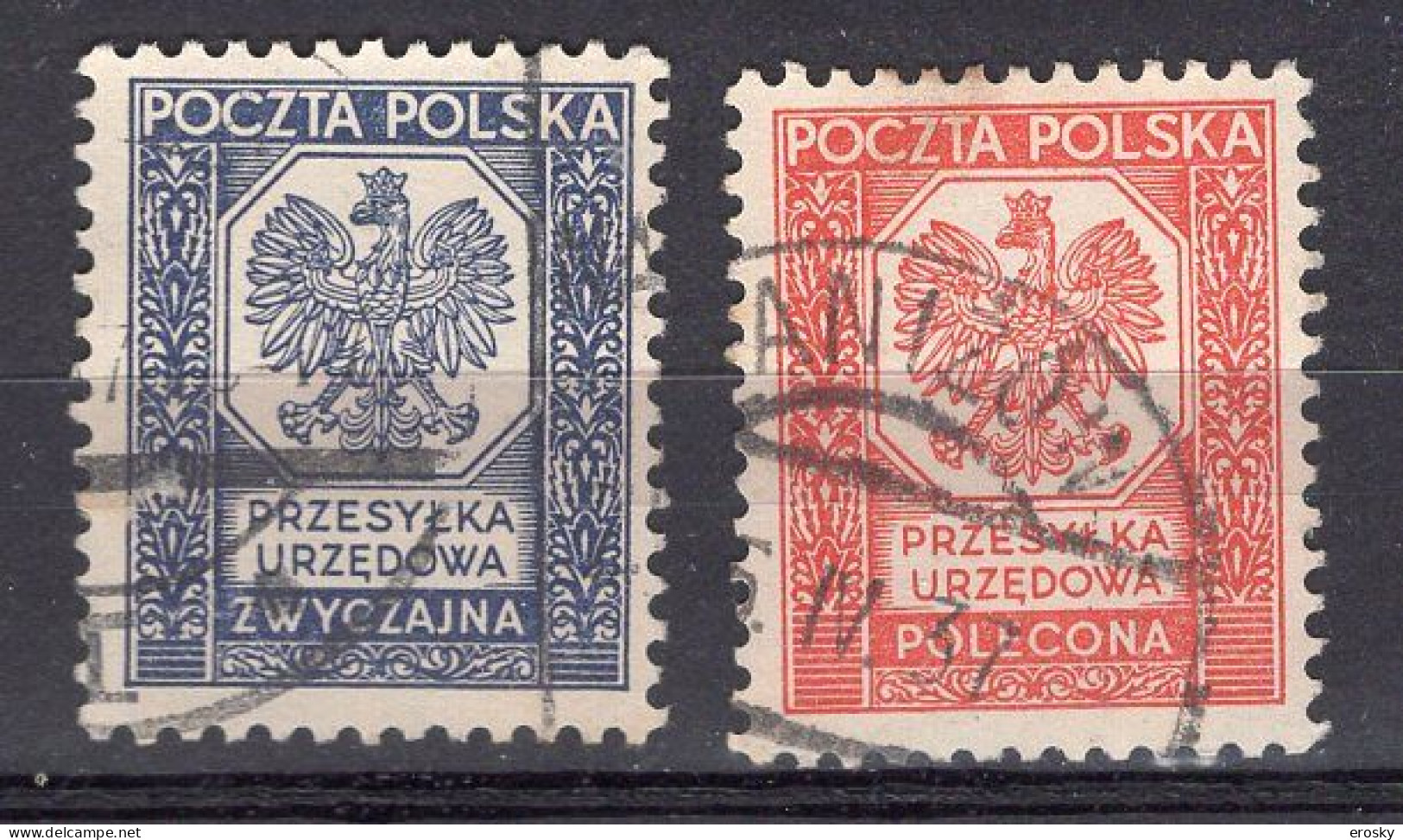 R3835 - POLOGNE POLAND SERVICE Yv N°19/20 - Dienstzegels