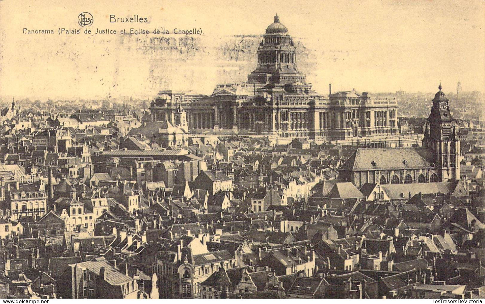BELGIQUE - Bruxelles - Panorama ( Palais De Justice Et Eglise De La Chapelle ) - Carte Postale Ancienne - Sonstige & Ohne Zuordnung