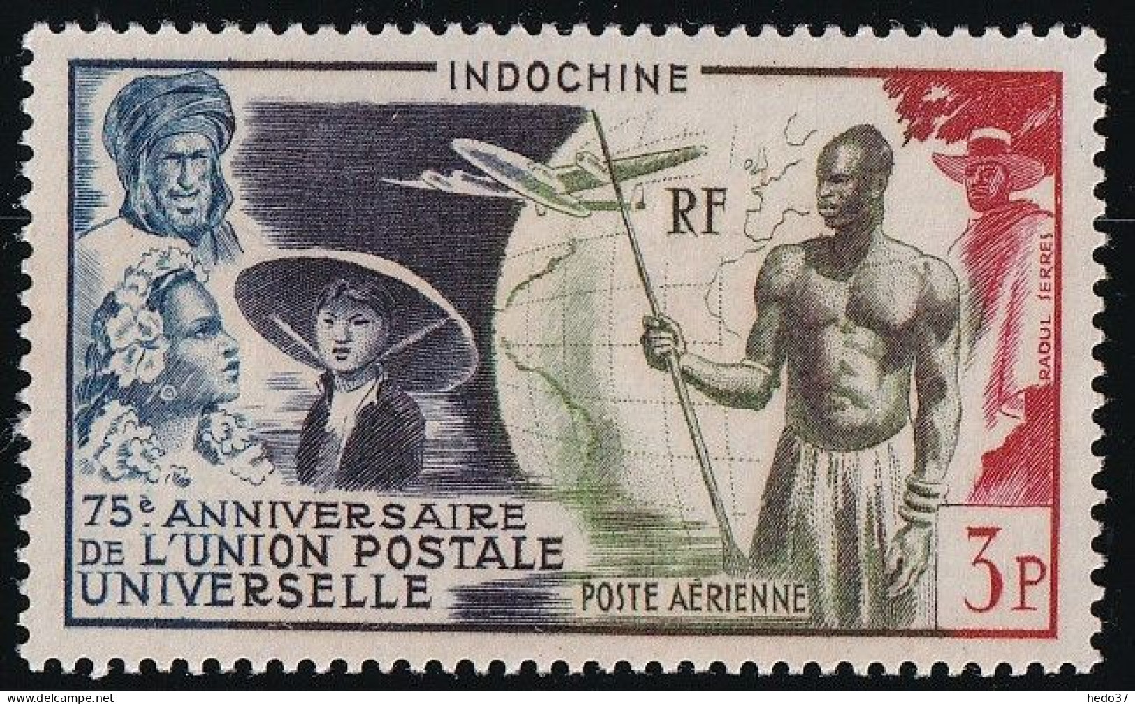 Indochine Poste Aérienne N°48 - Neuf ** Sans Charnière - TB - Poste Aérienne