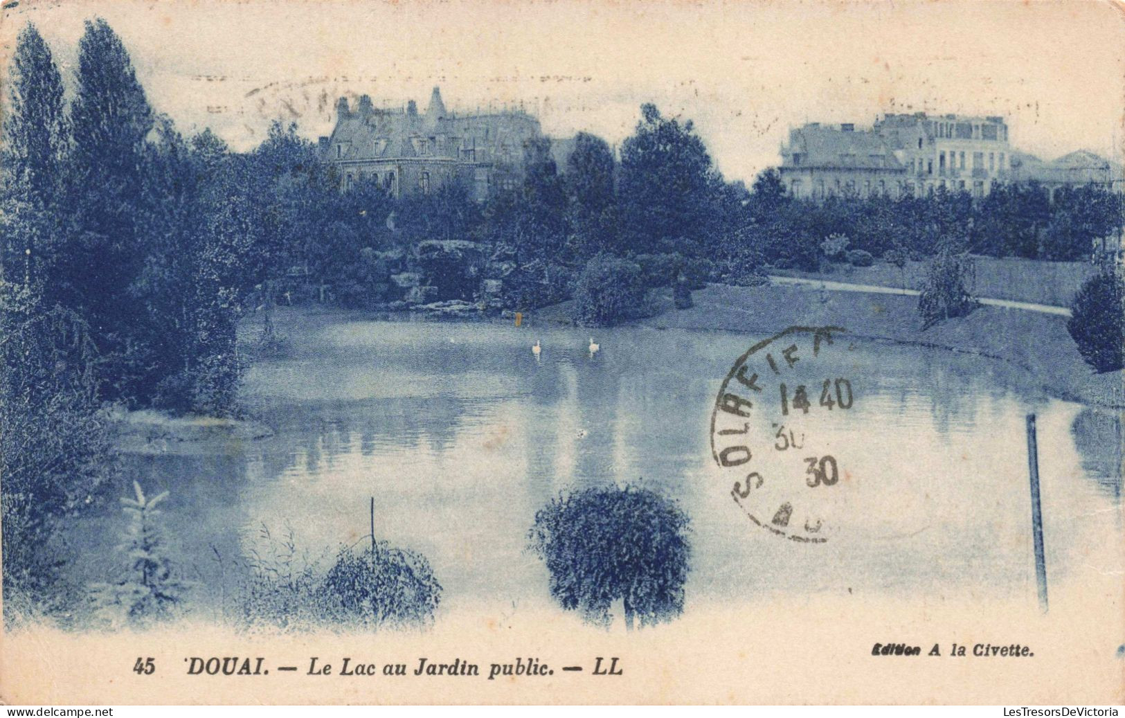 FRANCE - DOUAI - Le Lac Au Jardin Public - LL - Edit. La Civette - Carte Postale Ancienne - Douai