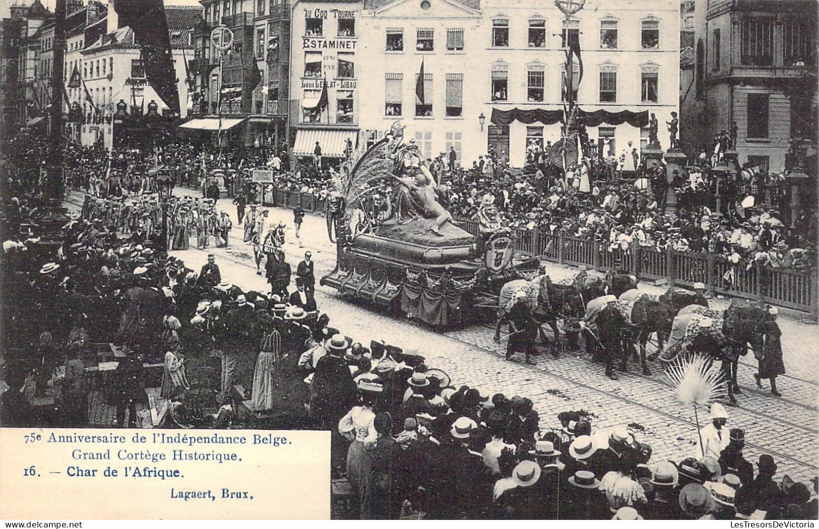 BELGIQUE - Bruxelles - 75è Anniversaire De L'Indépendance Belge - Grand Cortège Historique.. - Carte Postale Ancienne - Sonstige & Ohne Zuordnung