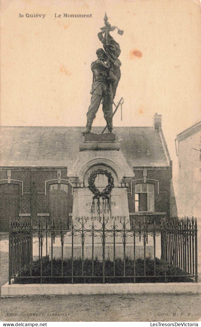 FRANCE - CAUDRY - Quiévy - Le Monument - Aux Enfants De Quiévy Morts Pour La Patrie - Carte Postale Ancienne - Caudry