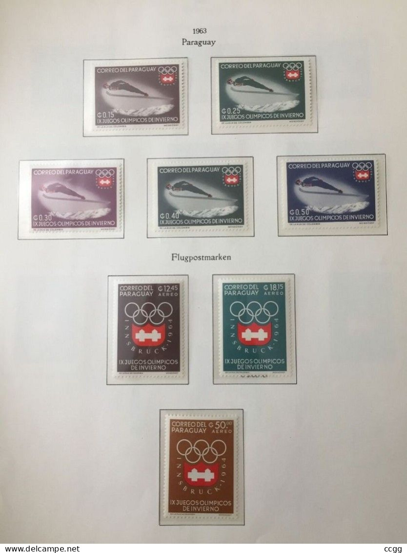 Olympische Spelen 1964 , Paraguay - Zegels Postfris - Winter 1964: Innsbruck