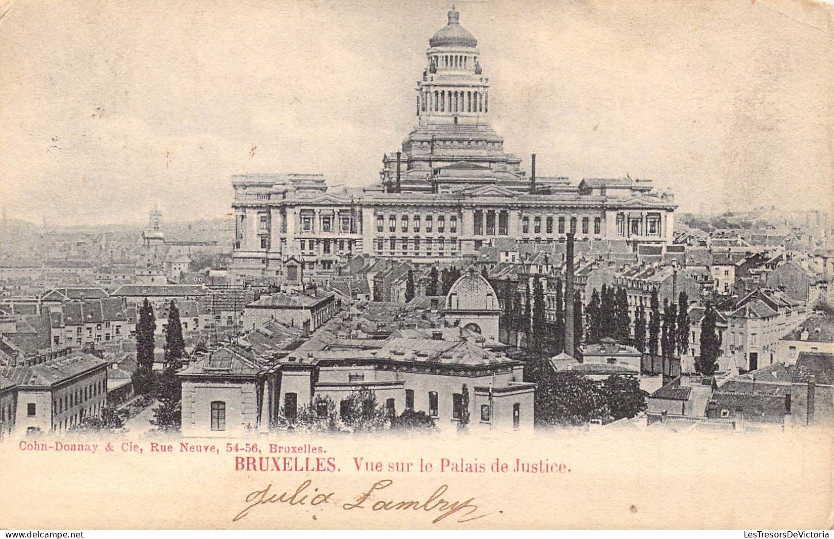 BELGIQUE - Bruxelles - Vue Sur Le Palais De Justice - Carte Postale Ancienne - Bauwerke, Gebäude