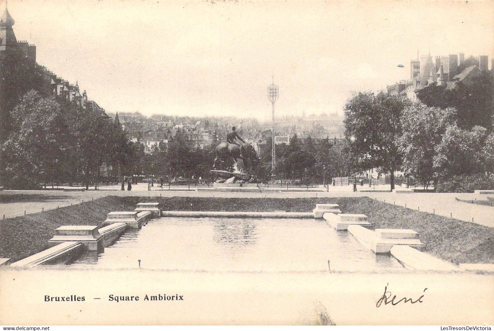 BELGIQUE - Bruxelles - Square Ambiorix - Carte Postale Ancienne - Piazze