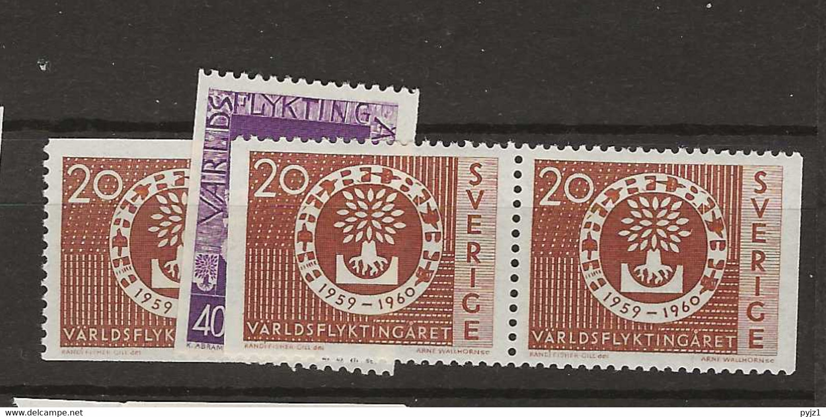 1960 MNH Sweden, Mi 457-58 Postfris** - Ungebraucht