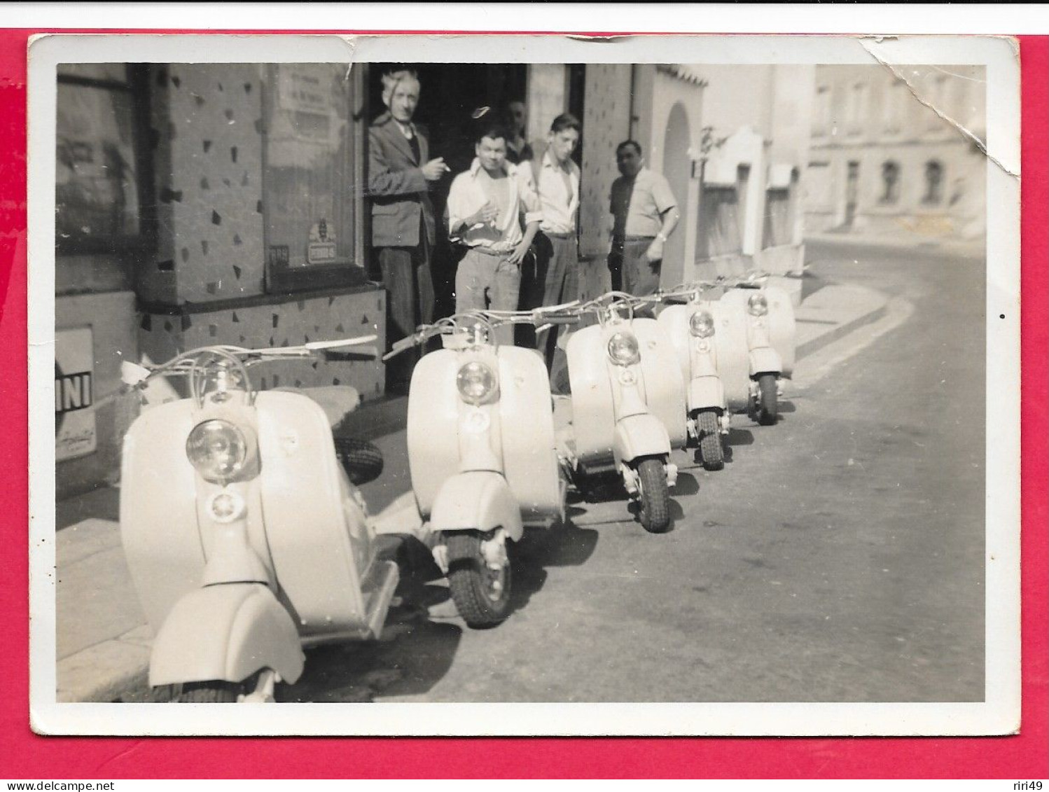 Cpsm, Carte Photo Scooters, Pas De Lieu - Motos