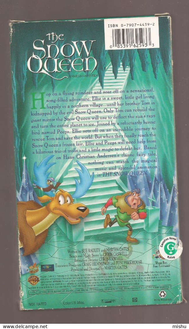 VHS Tape - The Snow Queen - Kinder & Familie