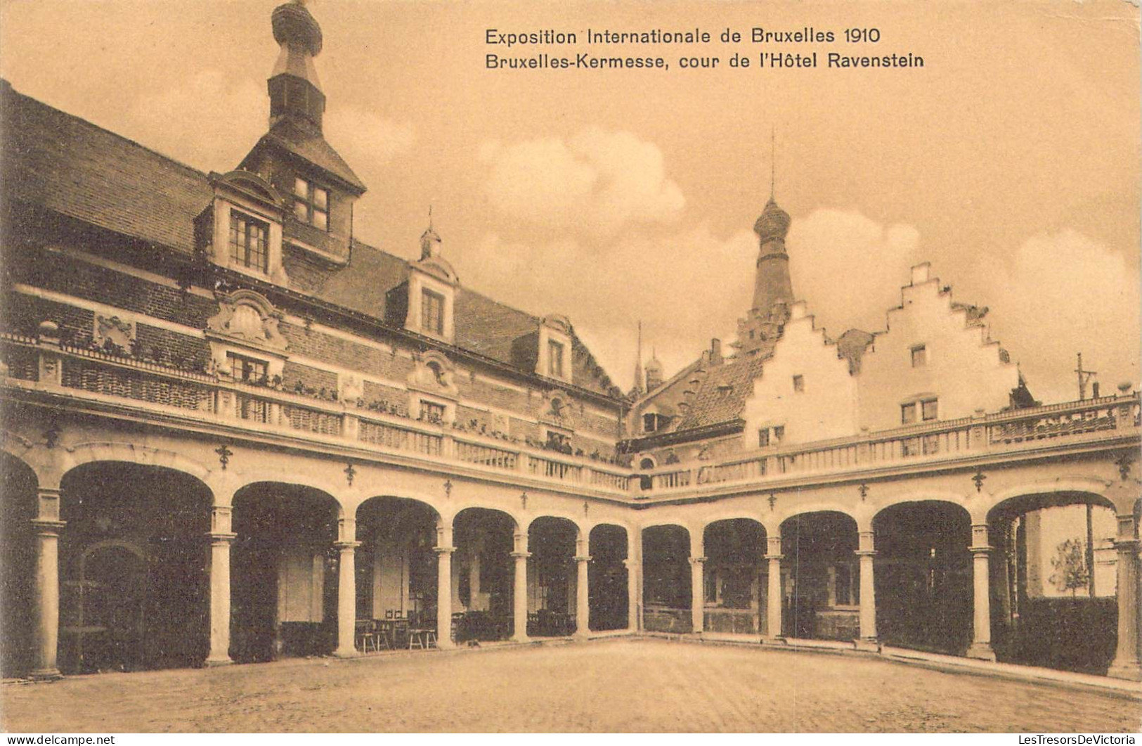 BELGIQUE - Bruxelles - Exposition Internationale De Bruxelles 1910 - Cour De L'hôtel Ravenstein - Carte Postale Ancienne - Expositions Universelles