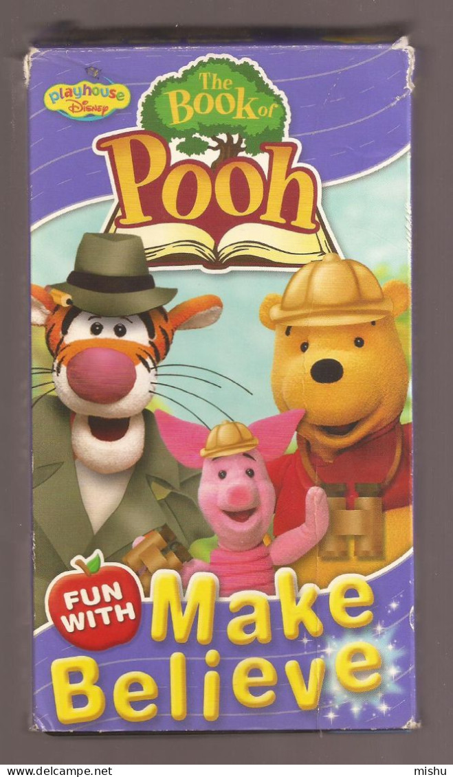 VHS Tape - The Book Of Pooh , Fun With Make Believe - Kinder & Familie