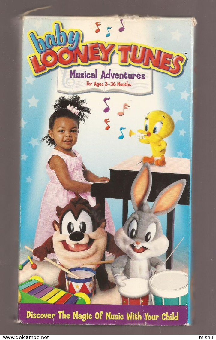 VHS Tape - Baby Looney Tunesc - Musical Adventures - Infantiles & Familial