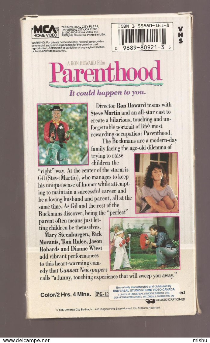 VHS Tape Movie - Parenthood - Infantiles & Familial