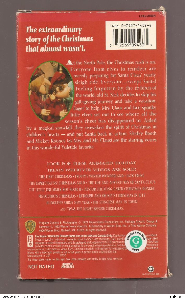 VHS Tape - The Year Without A Santa Claus - Kinder & Familie