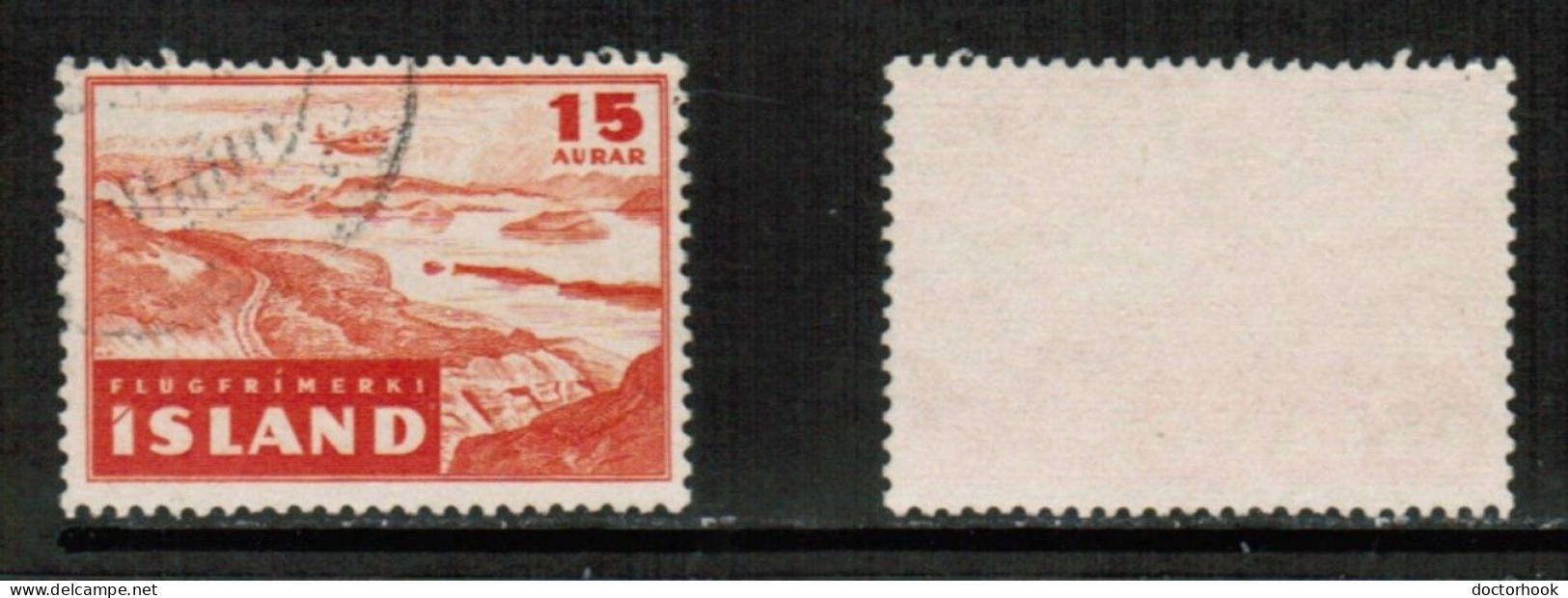 ICELAND   Scott # C 21 USED (CONDITION AS PER SCAN) (Stamp Scan # 950-1) - Airmail