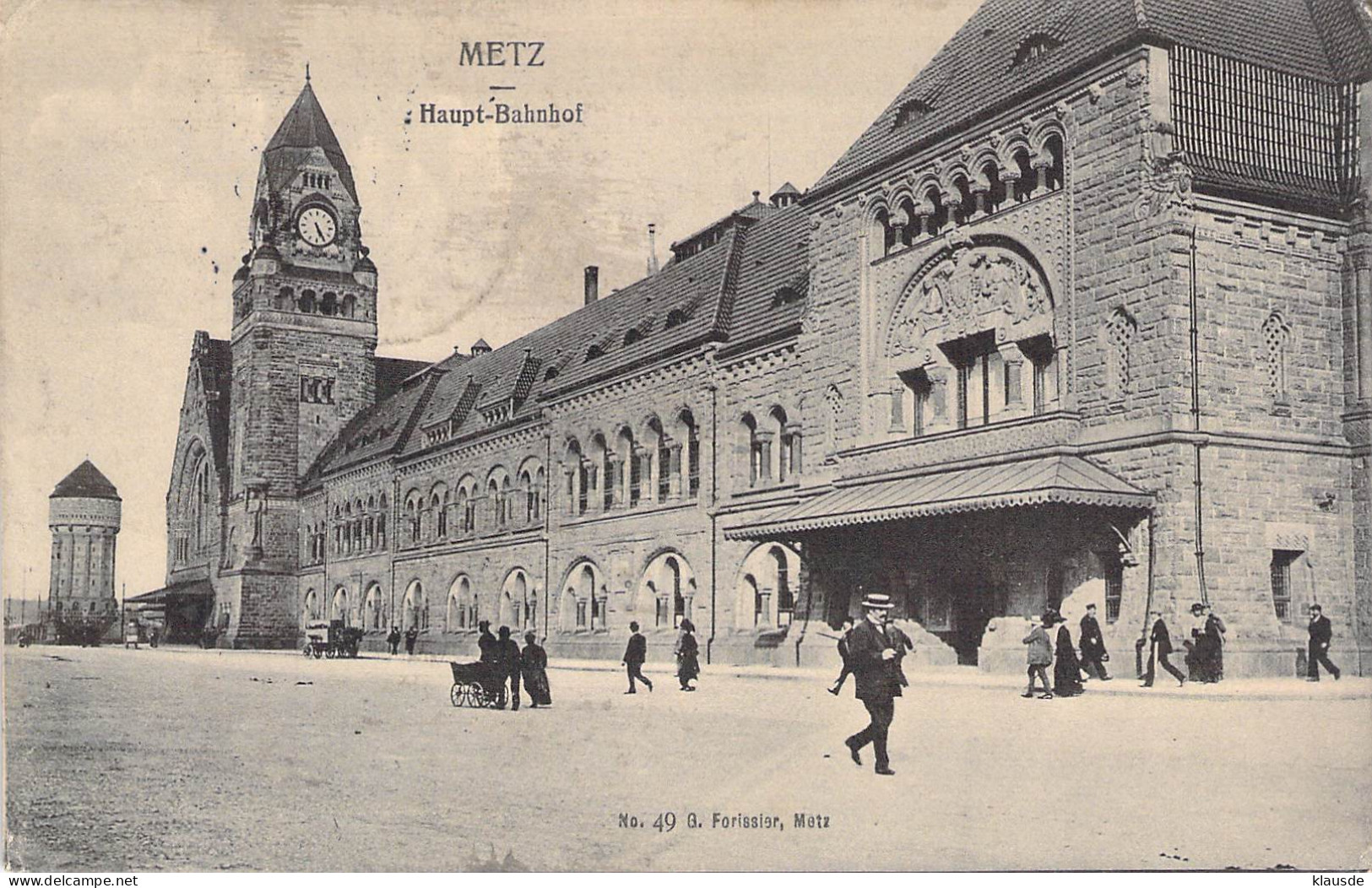 Metz - Hauptbahnhof Feldpost 1917 - Lothringen