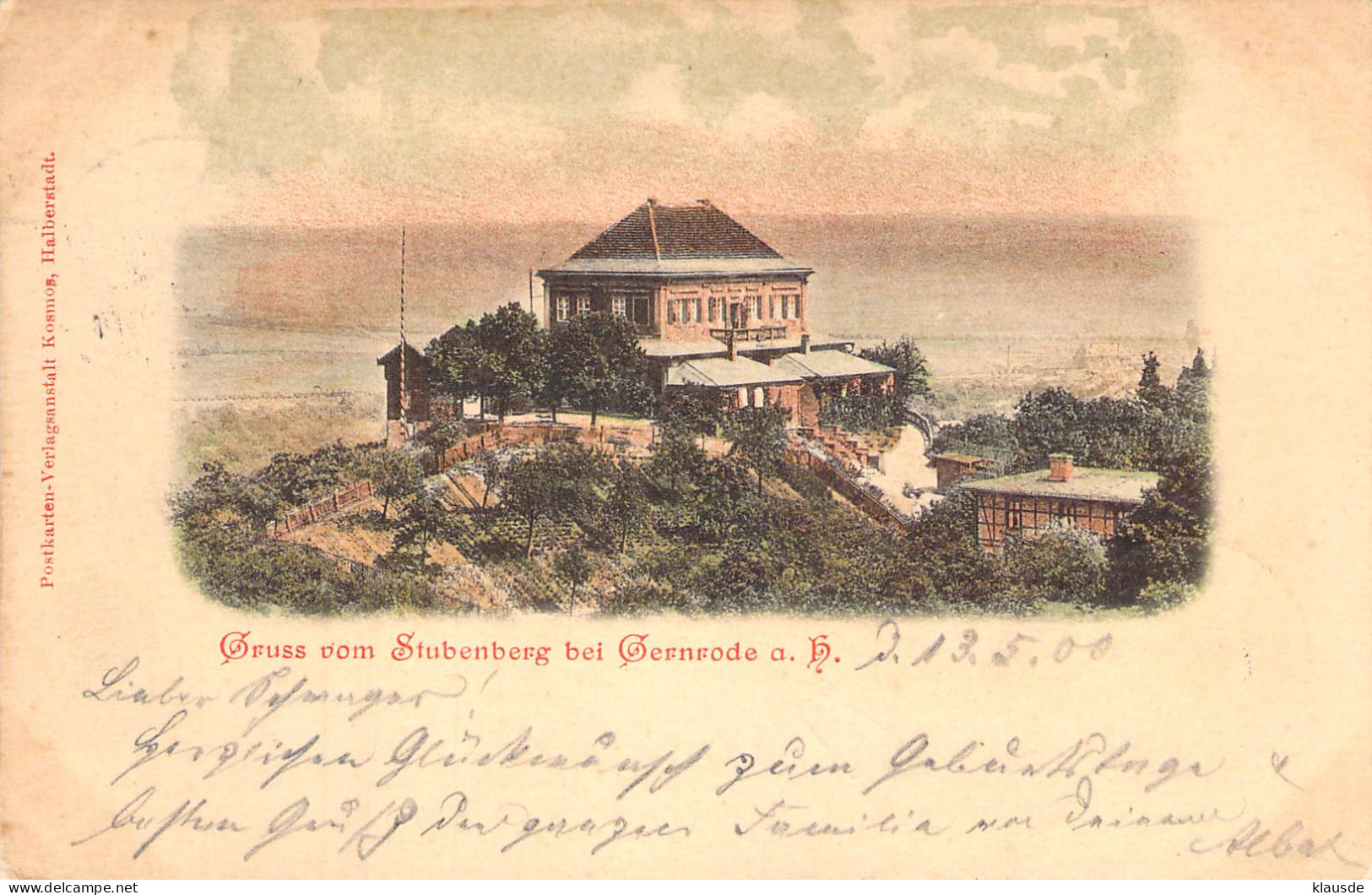 Gernrode - Gruß Vom Stubenberg Gel.1900 AKS - Quedlinburg