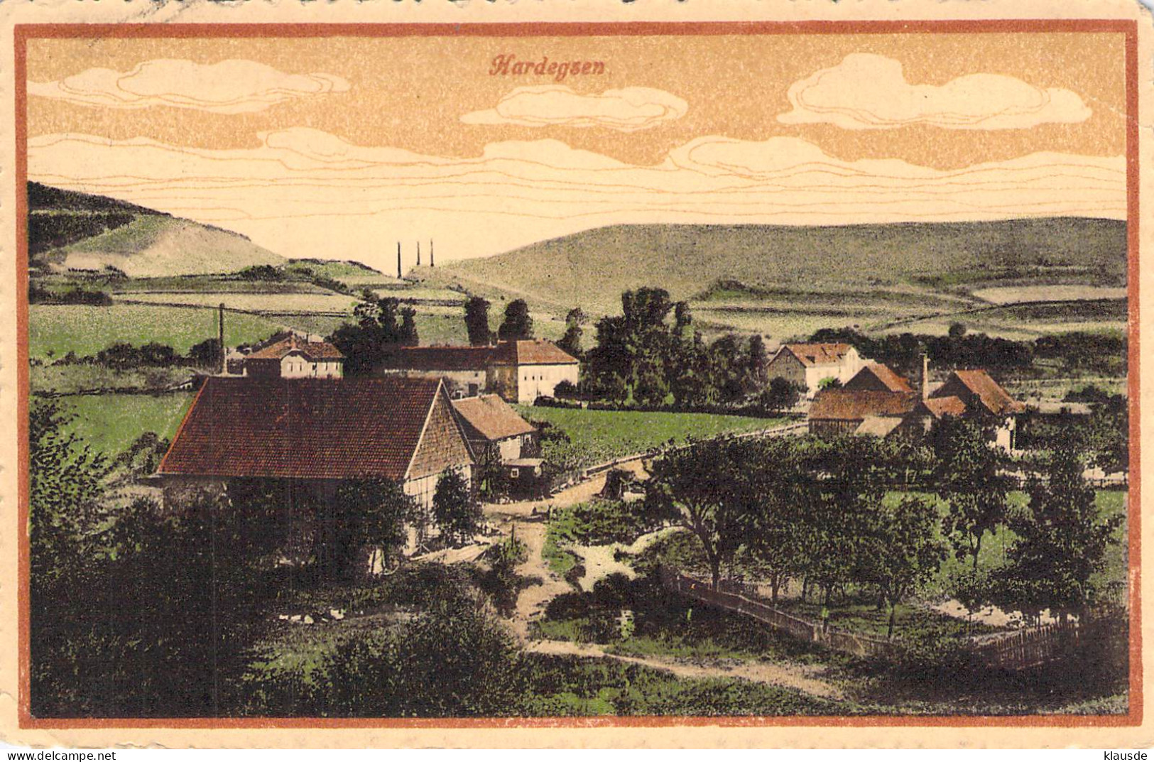 Hardegsen - Panorama Gel.1917 - Hardegsen