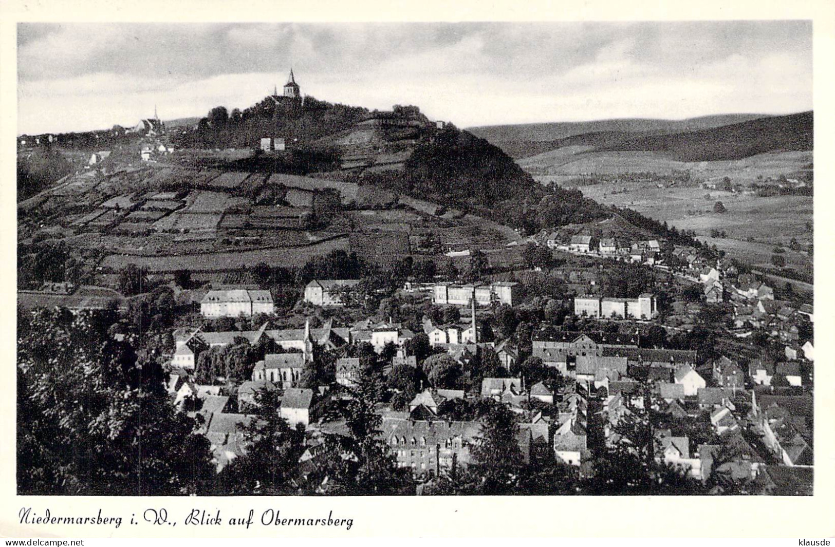 Niedermarsberg - Blick Auf Obermarsberg Gel.1955 - Marsberg