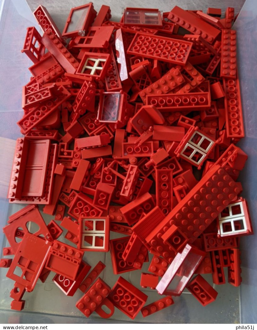 N° 89---VRAC DE PIECES ROUGES ---VOIR SCAN - Lego Technic