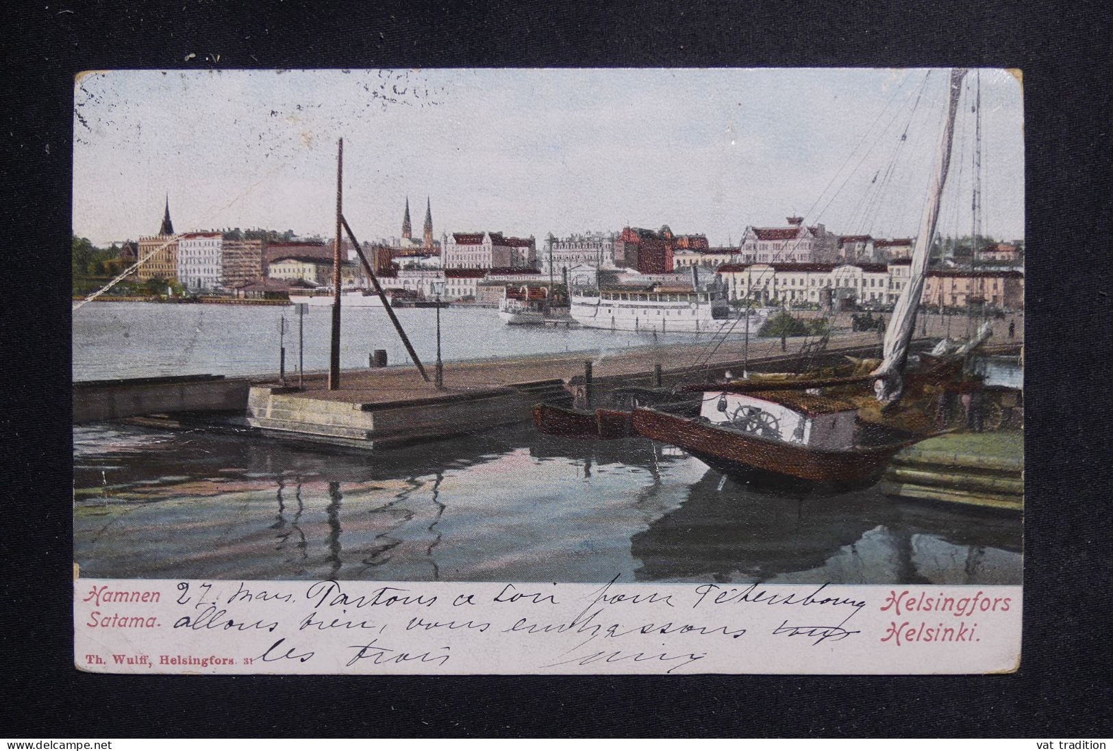 RUSSIE / FINLANDE - Carte Postale De Helsinki Pour La France En 1905  - L 144393 - Covers & Documents
