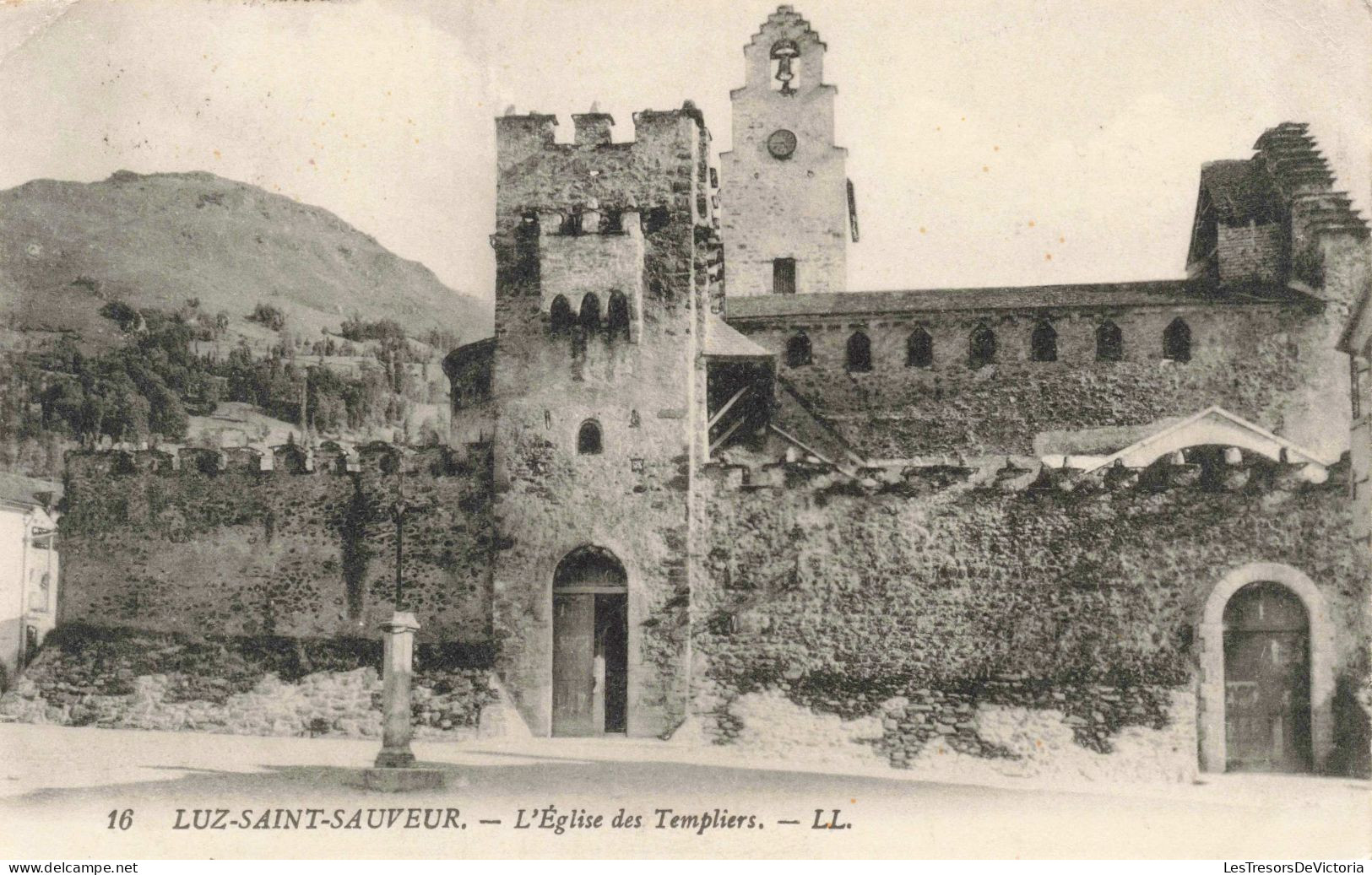 FRANCE - LUZ-SAINT-SAUVEUR - L'Eglise Des Templiers - LL. - Façade - Carte Postale Ancienne - Luz Saint Sauveur