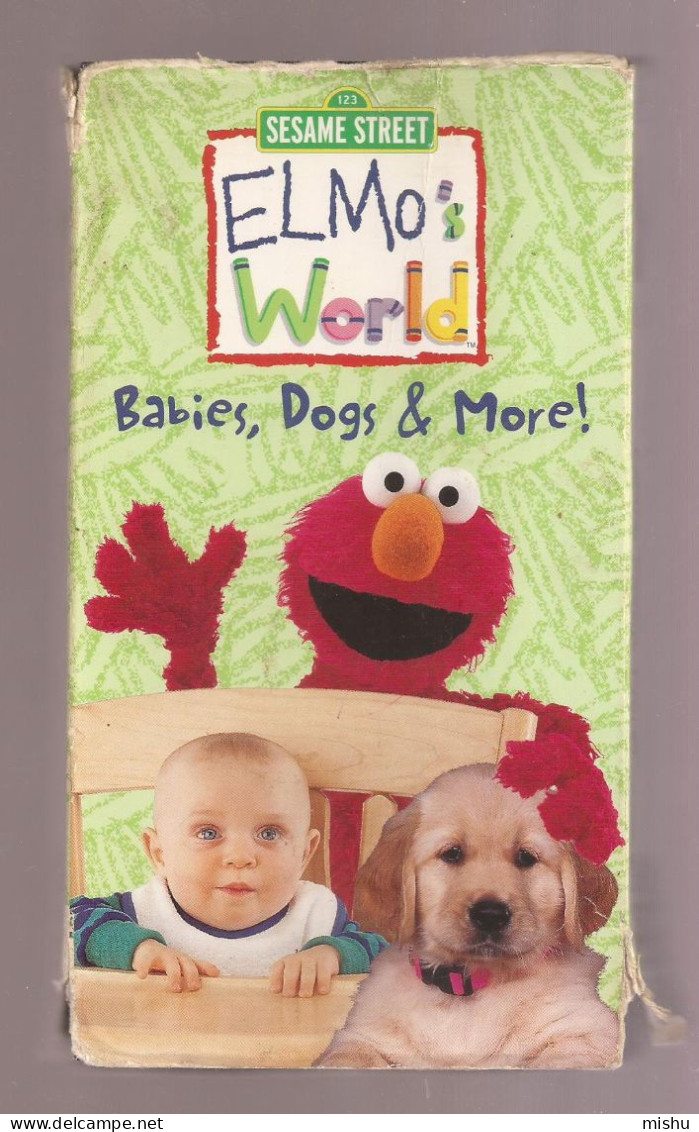 VHS Tape - 123 Sesame Street - Elmo's World - Babies, Dog And More - Children & Family