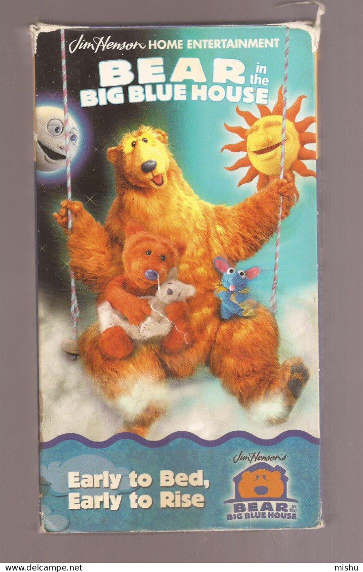 VHS Tape - Bear In The Big Blue House - Early To Bed, Early To Rise - Kinder & Familie