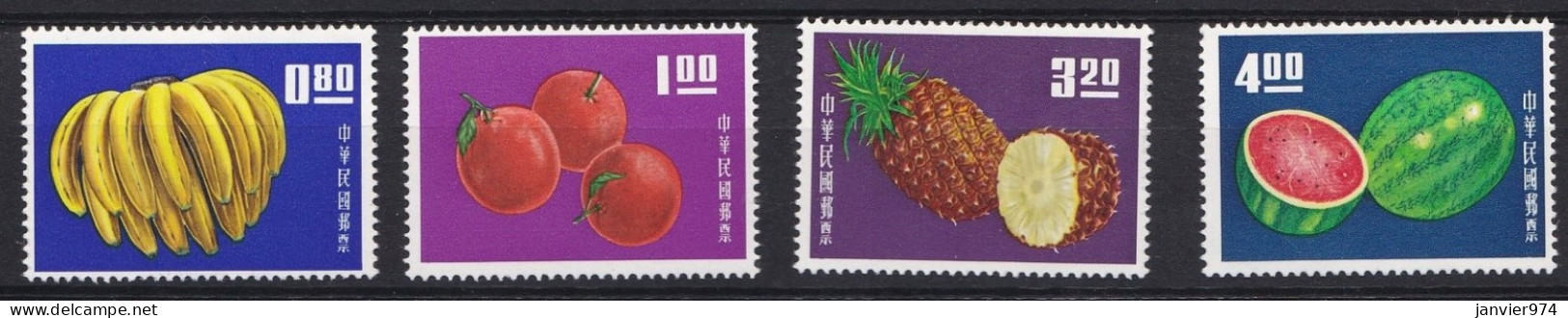 1964, Fruits, Série Complète Neufs 536 à 539. Scan Recto Verso - Nuovi