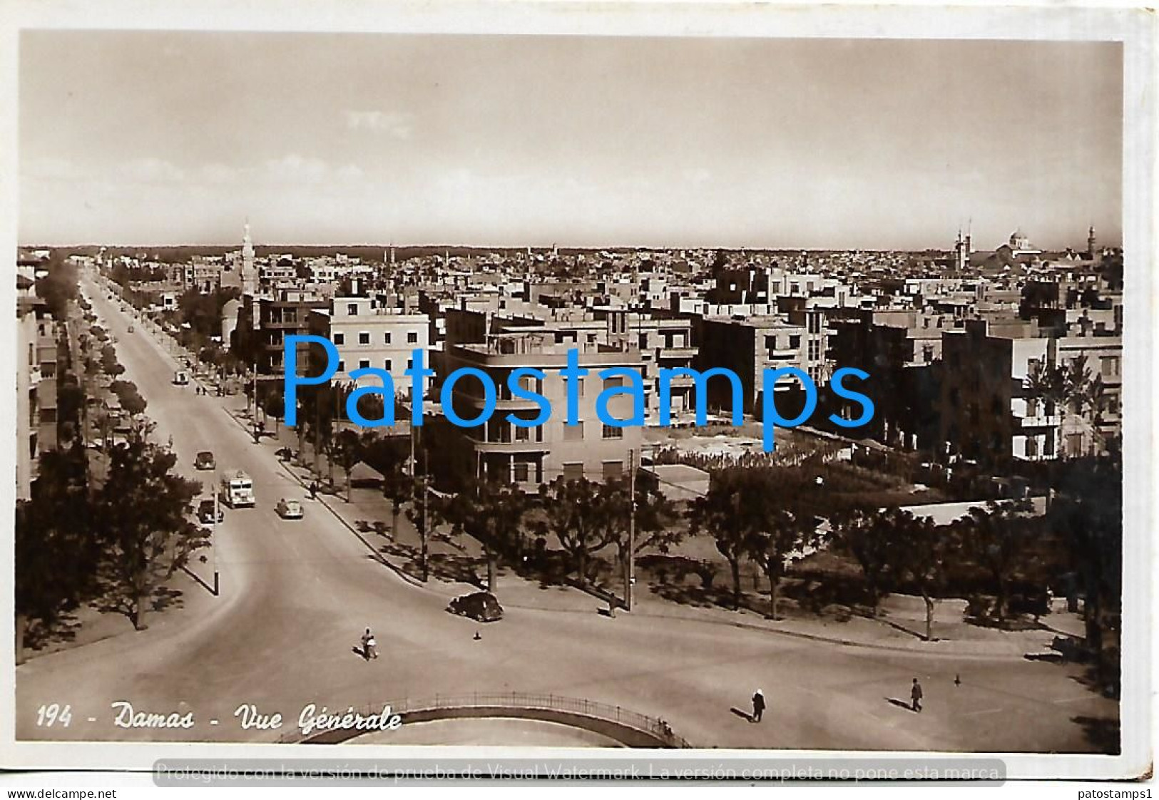 208820 SYRIA DAMAS DAMASCUS VIEW GENERAL POSTAL POSTCARD - Syrie