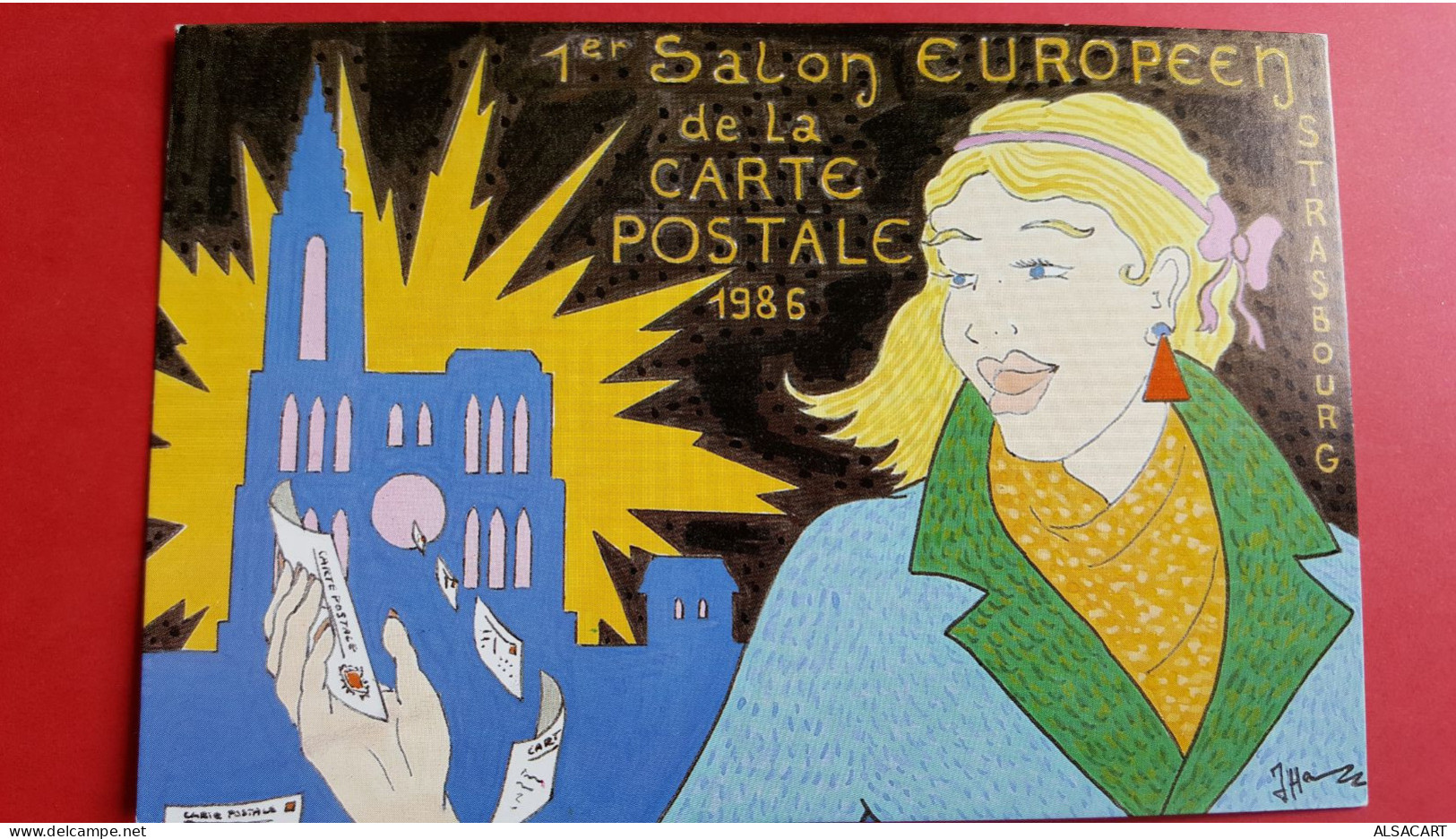 Illustrateur Patrick Hamm , Premier Salon  Européen De La Carte Postale ,  Tirage 700 Ex - Hamm