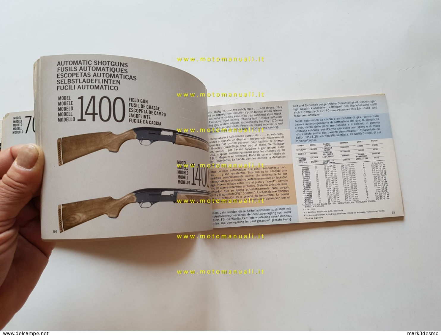 Winchester catalogo generale fucili carabine accessori 1968