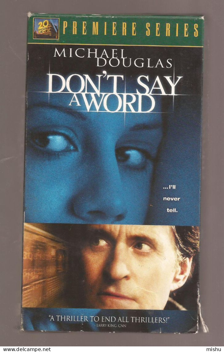 VHS Tape - Michael Douglas - Don't Say A Word - Acción, Aventura