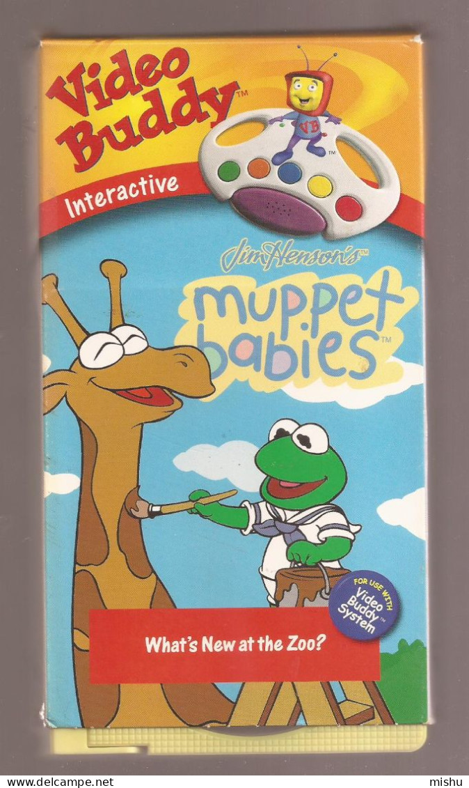 VHS Tape - Video Buddy, Interactive -  Muppet Babies - What's New At Zoo? - Familiari