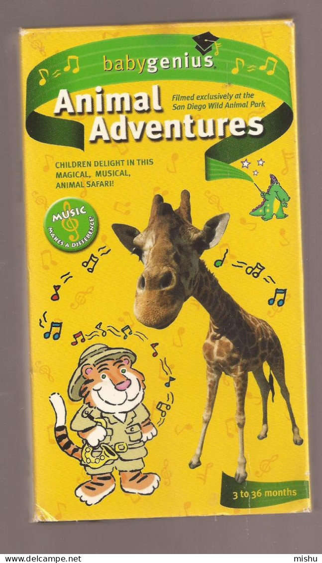 VHS Tape - Baby Genius - Animal Adventures - Enfants & Famille