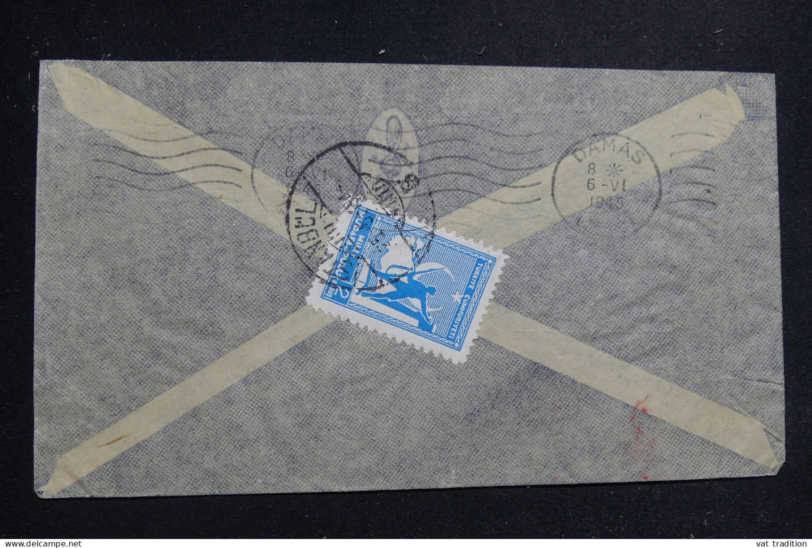 TURQUIE - Enveloppe Commerciale De Istanbul Pour La Suède Par Avion Via Damas En 1945 Avec Cachet De Censure - L 144413 - Covers & Documents