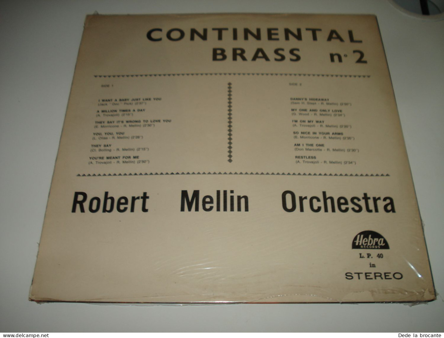 B6 /  LP - Continental Brass N°2 - Robert Mellin Orchestra  - Sealed - MINT - Country Y Folk