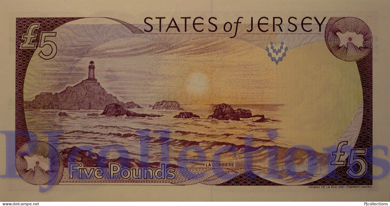 JERSEY 5 POUNDS 1993 PICK 21a UNC LOW SERIAL NUMBER "HC000254" - Jersey