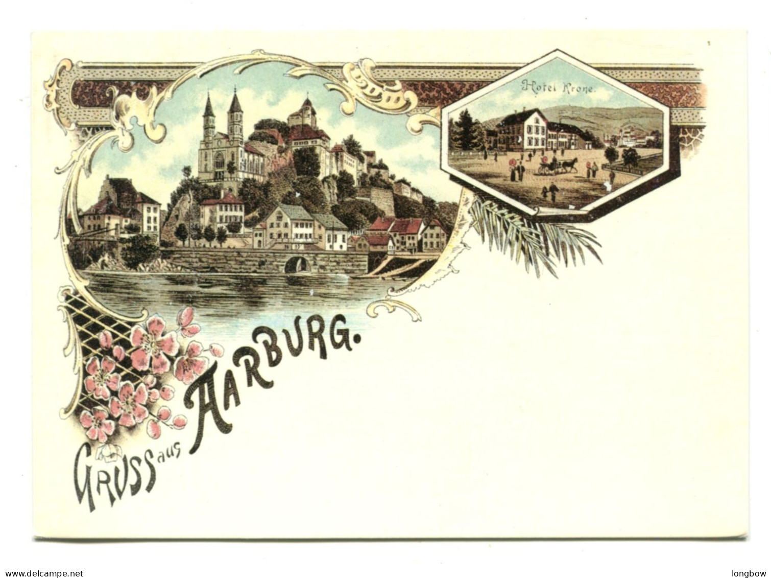 Gruss Aus Aarburg # Reproduktion Einer Lithopostkarte # - Aarburg