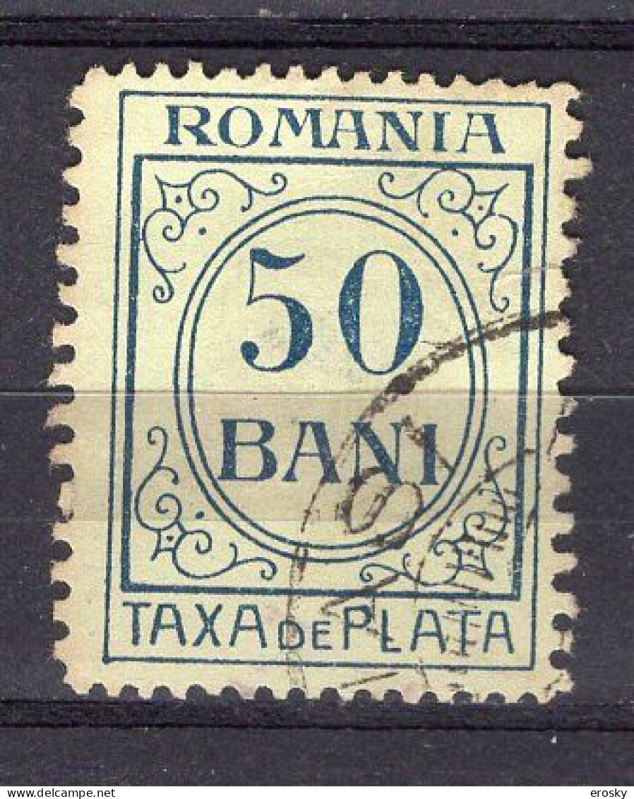 S2897 - ROMANIA ROUMANIE TAXE Yv N°39 - Port Dû (Taxe)