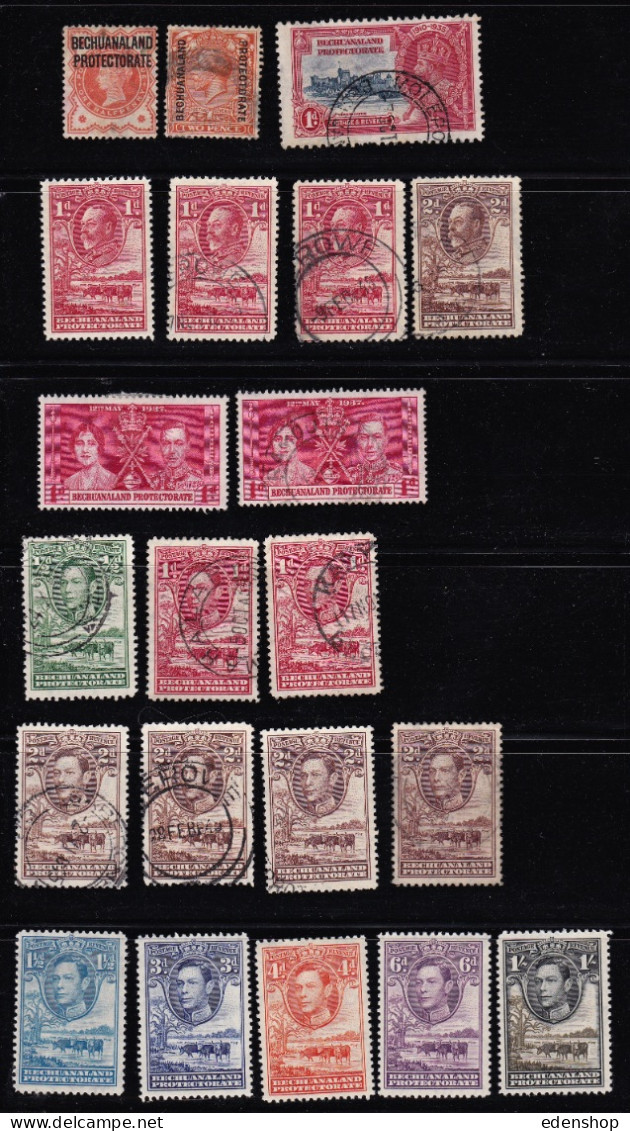 1897-1953 BECHUANALAND- FORMER GB PROTECTORATE Stamps, Mint & Used,  Details In Description - 1885-1964 Bechuanaland Protectorate