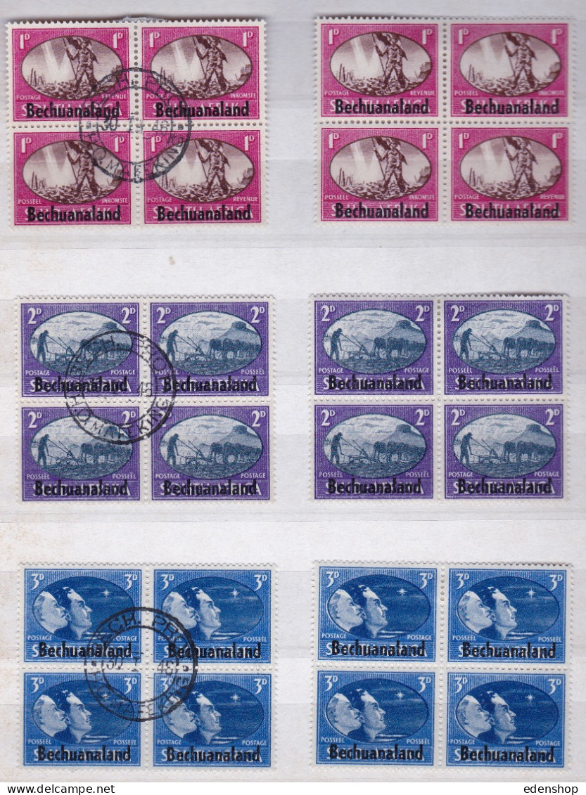1897-1953 BECHUANALAND- FORMER GB PROTECTORATE Stamps, Mint & Used,  Details In Description - 1885-1964 Protectorat Du Bechuanaland