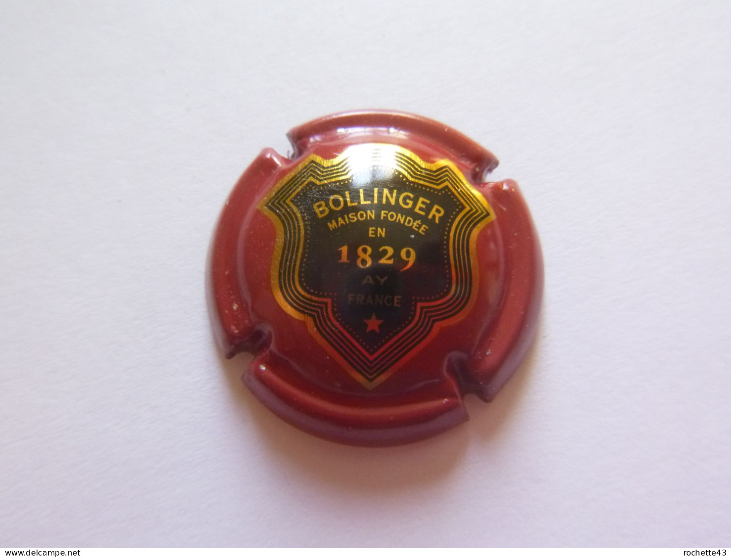 Capsule Plaque Muselet De Champagne - BOLLINGER - Ay - Maison Fondée En 1829 - Bollinger