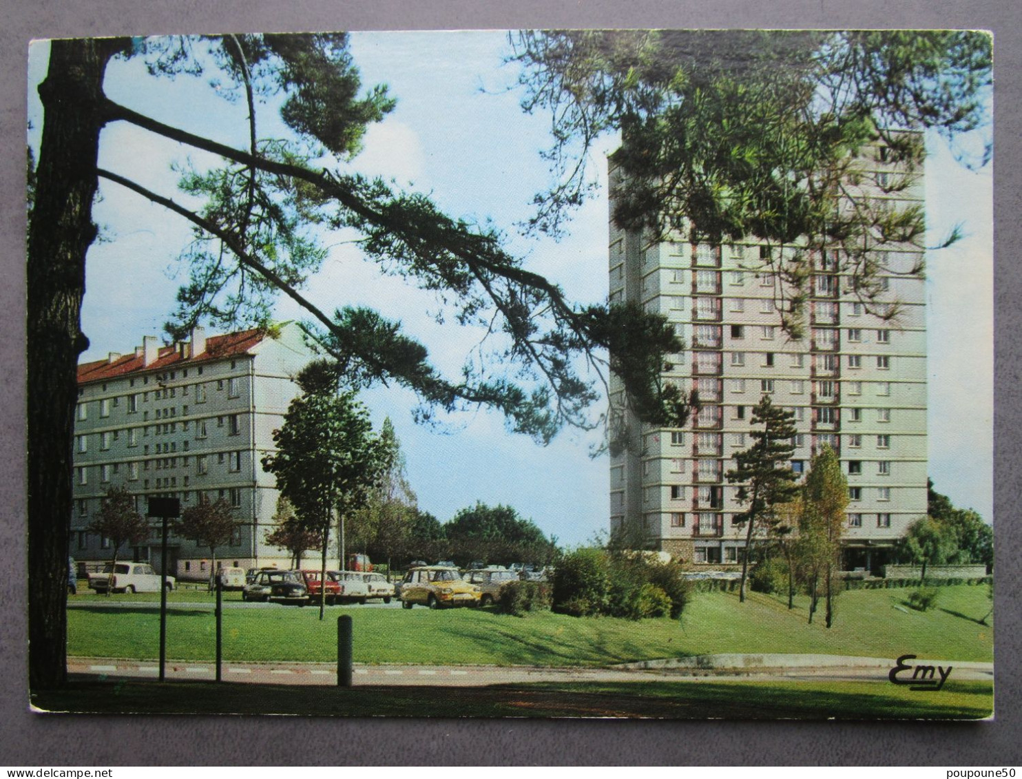 CP 76 Seine Maritime CANTELEU  Place Boieldieu La Tour Comté De Foix Logements  Immeubles Type H.L.M.  écrite 1973 - Canteleu