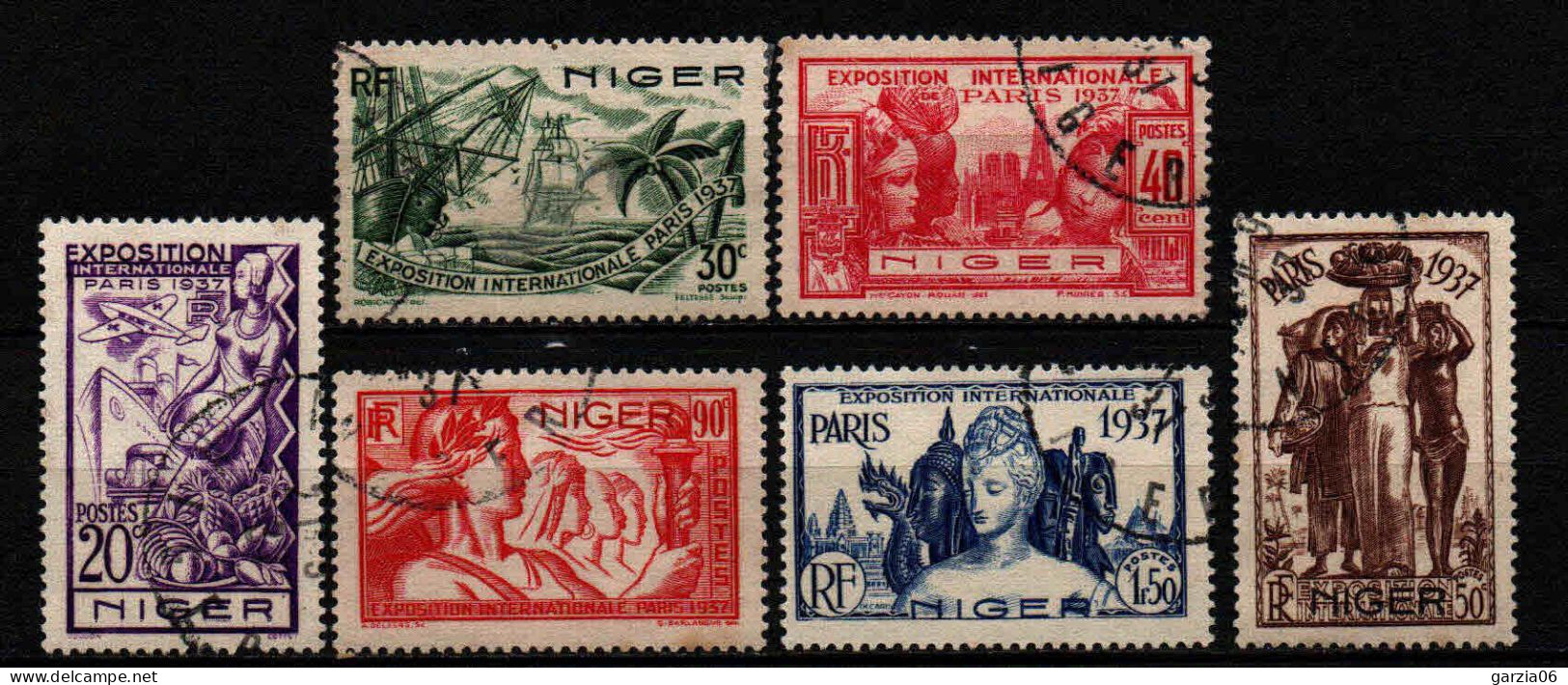 Niger  - 1937 - Exposition De Paris  - N° 57 à 62 - Oblit - Used - Oblitérés