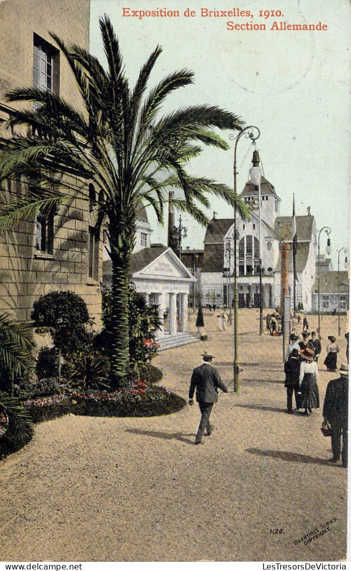 BELGIQUE - Bruxelles - Exposition De Bruxelles 1910 - Section Allemande - Carte Postale Ancienne - Wereldtentoonstellingen