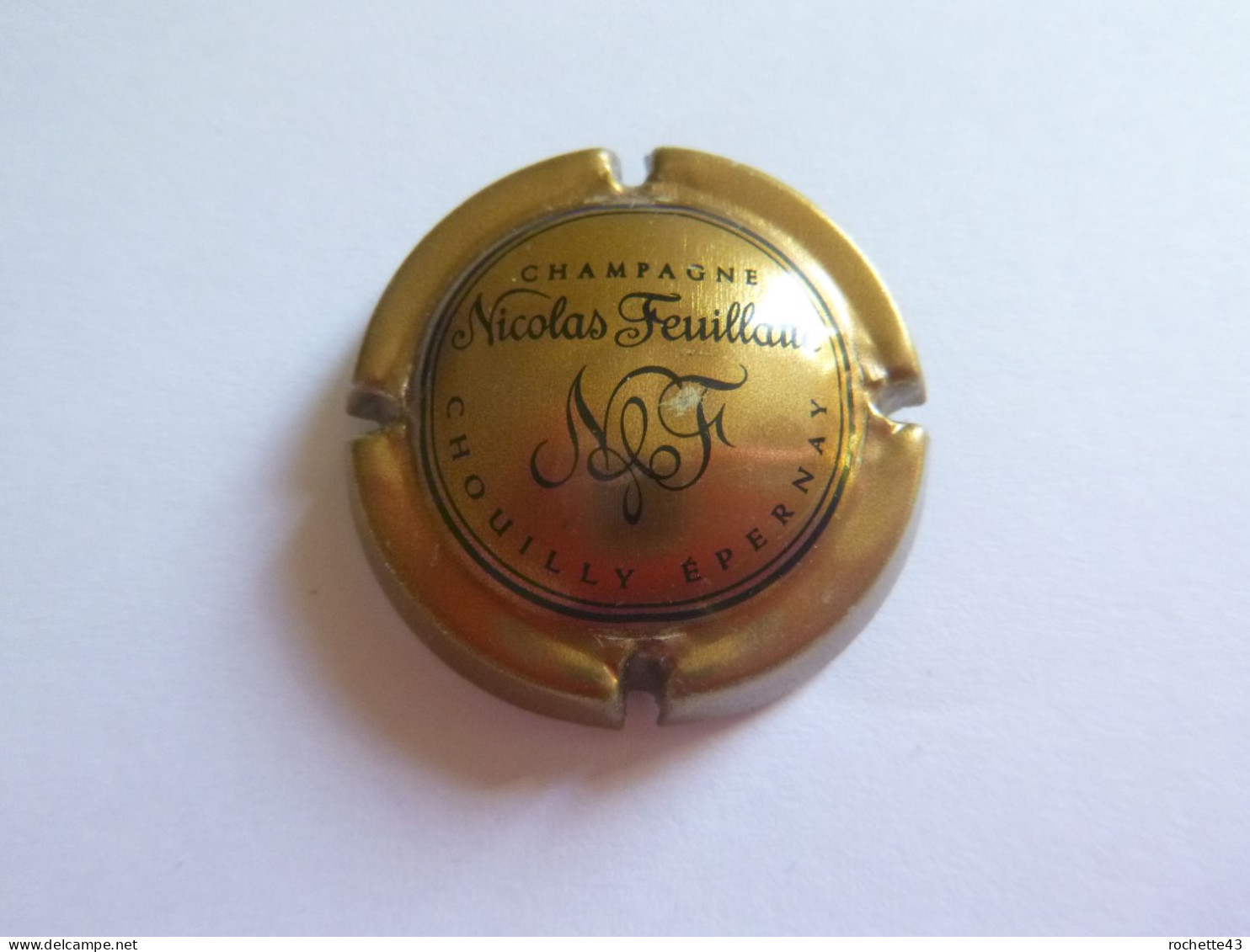 Capsule Plaque Muselet De Champagne -  Nicolas FEUILLATTE - Chouilly Epernay - Feuillate