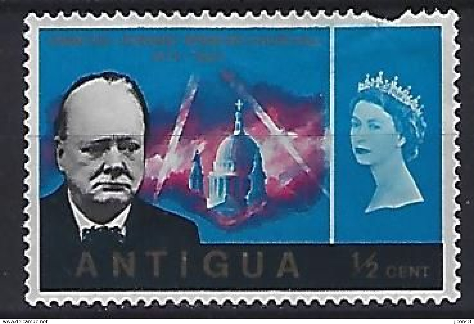 Antigua 1966  Winston Churchill (*) MM - 1960-1981 Autonomie Interne