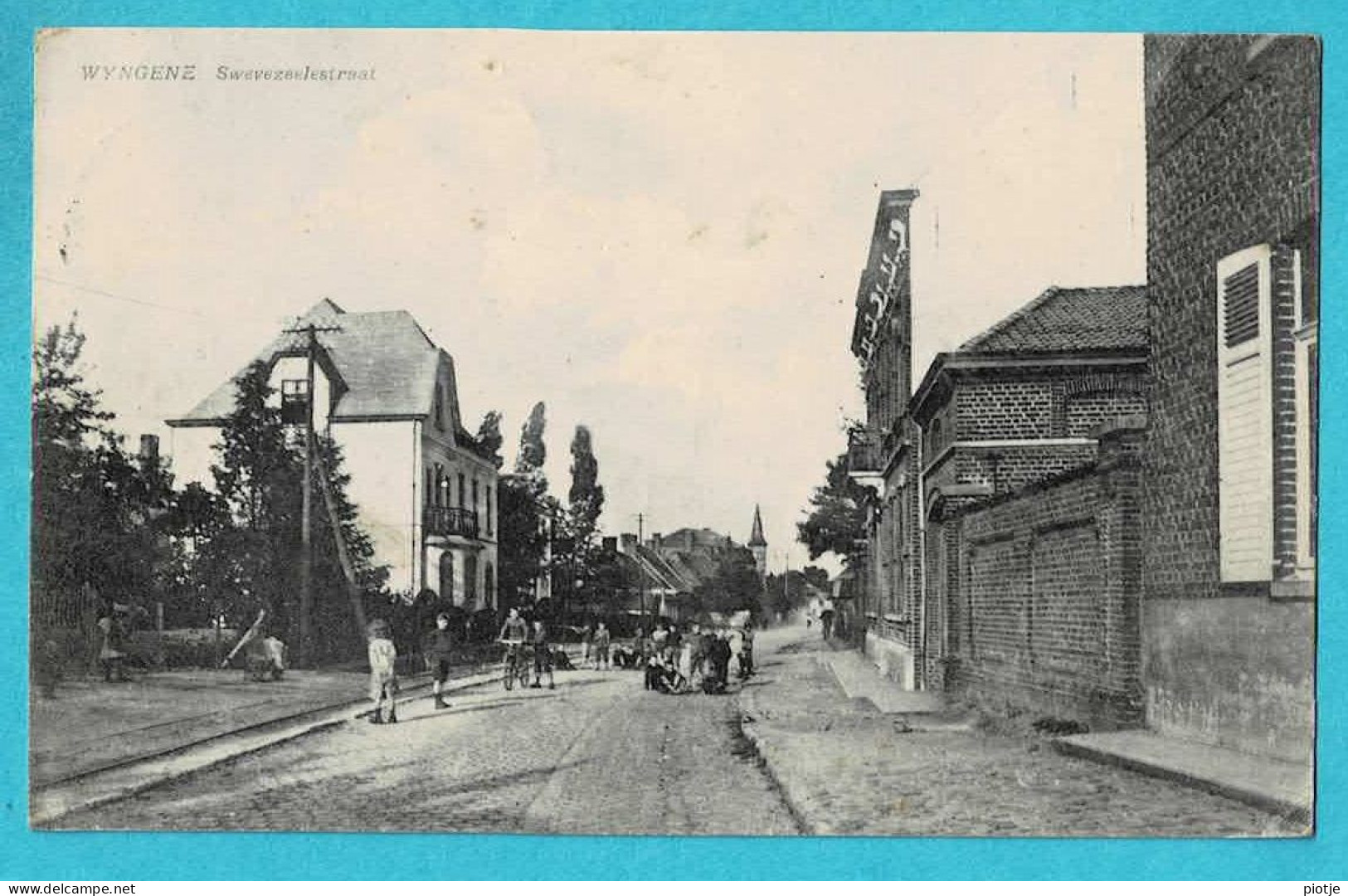 * Wingene - Wyngene (Tielt - West Vlaanderen) * (Uitg Drukker Anseeuw) Zwevezelestraat, Tramway, Animée, Unique, TOP - Wingene